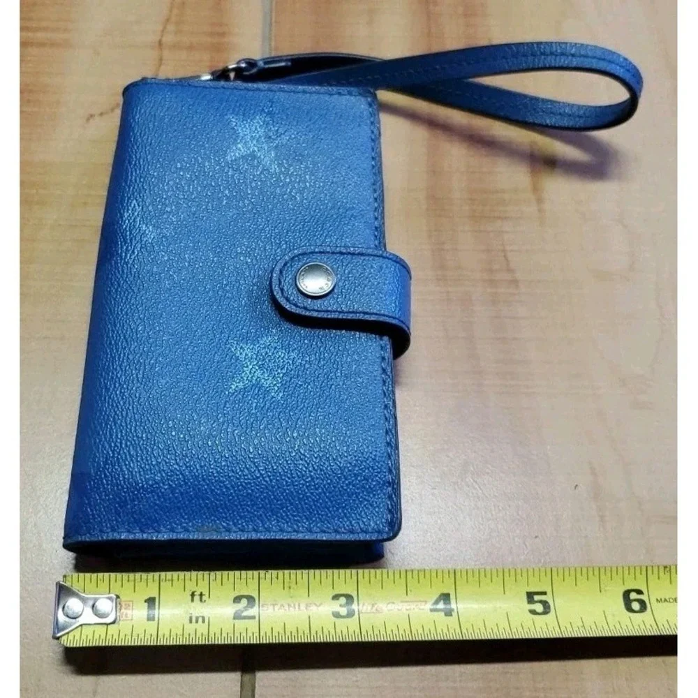 Coach Star Clutch Wallet Wristlet Blue - Picture 9 of 11